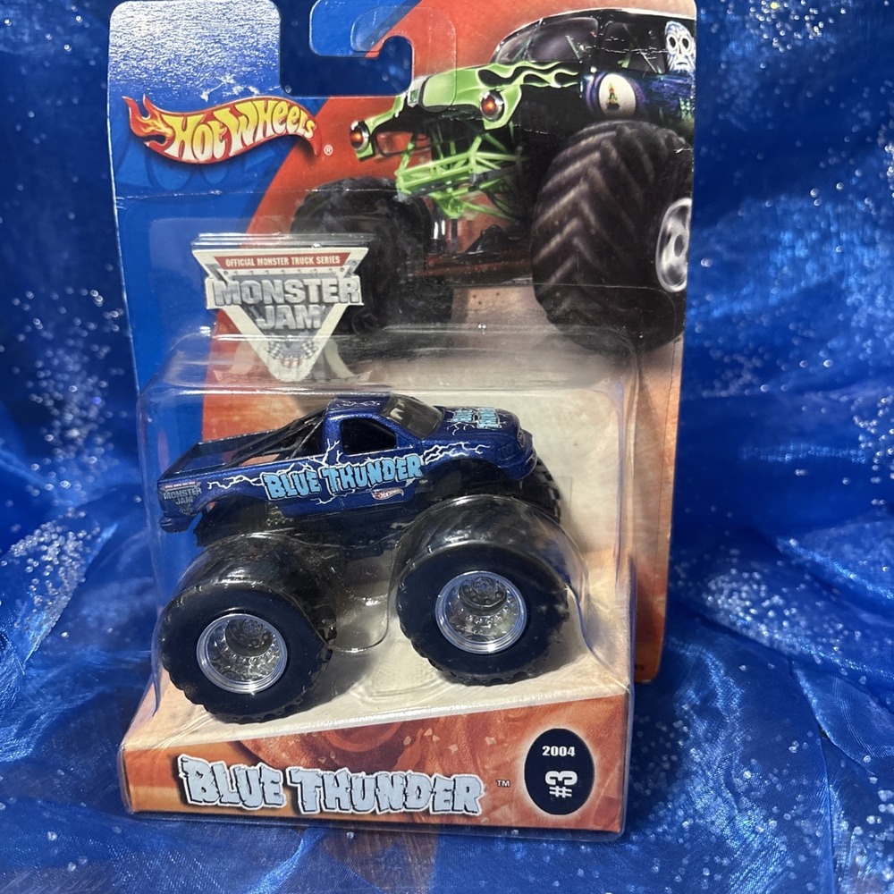 New HOT WHEELS 1/64 Monster Jam  #3 BLUE‎ THUNDER Ford -NEW IN PACKAGE